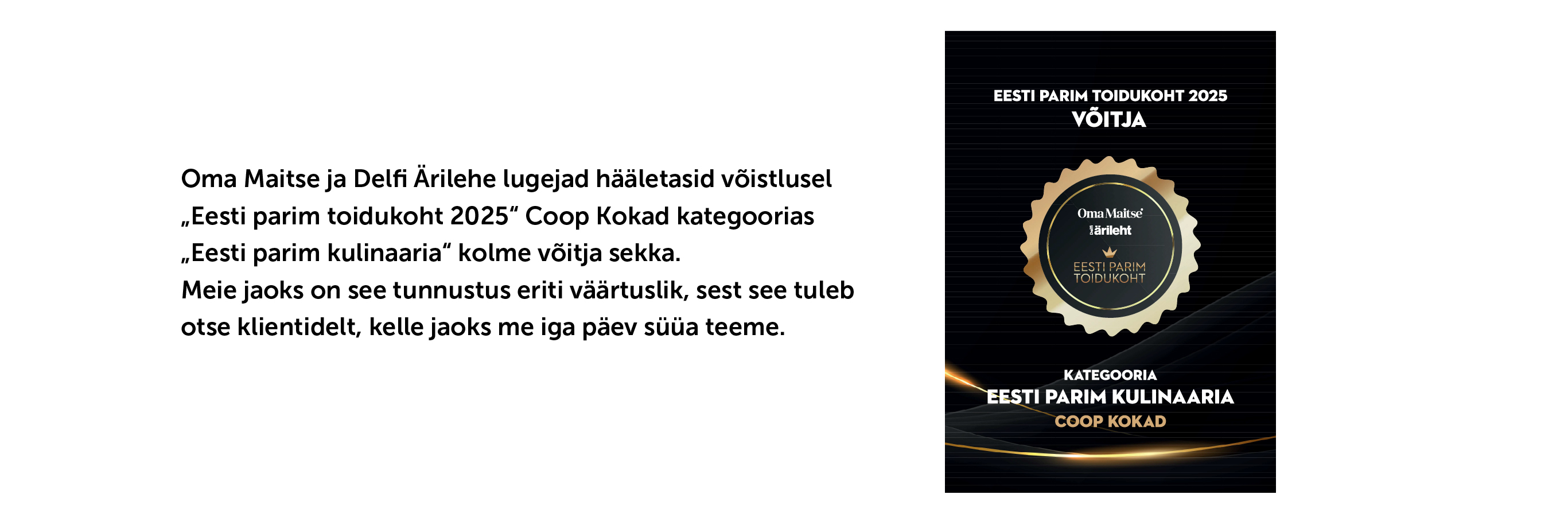 Eesti parim toidukoht 2025