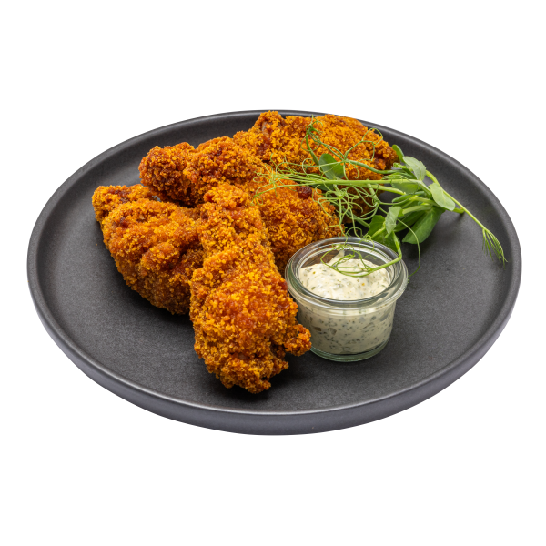 Friteeritud kanatiivad basiiliku majoga 380g