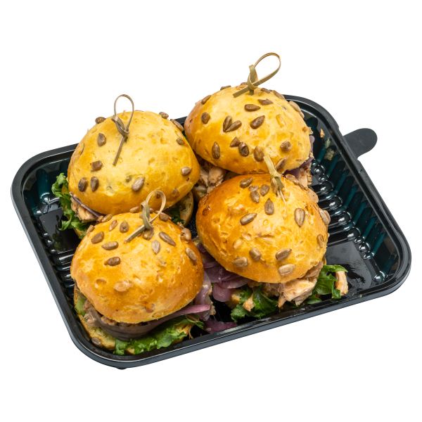 Miniburgerid rebitud kanaga 240g