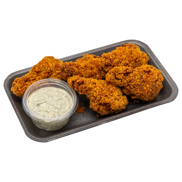 Friteeritud kanatiivad basiiliku majoga 400g