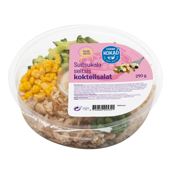 Kokteilsalat suitsukalaga 290g